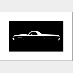 Chevrolet El Camino SS Silhouette Posters and Art